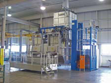 Striko shaft type tower melting/holding furnace Striko shaft type tower melting/holding furnace