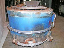 Dynarad model EC-1500 second hand aluminum electric melt and hold furnace Dynarad model EC-1500 second hand aluminum electric melt and hold furnace