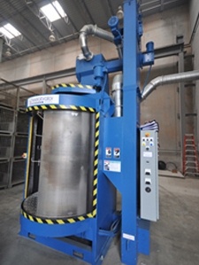 Wheelabrator shot blast machine