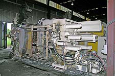 Used Toyo model BD-900T-VC2-CP, 900 ton cold chamber aluminum high pressure die cast machine with automation