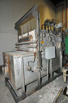 FW Schaefer aluminum melting furnace, used less than two years in die casting factory