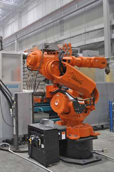 ABB 6600 foundry grade robot for extracting