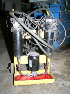 Parker Hannifin hydraulic fluid filtration and transfer cart