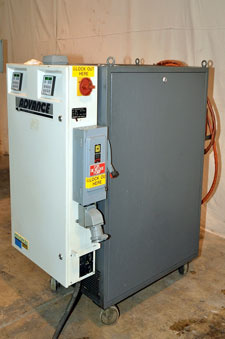 Used Regloplas hot oil heater, Dual Zone, 12 KW per zone heated oil Control Unit Used Regloplas hot oil heater, Dual Zone, 12 KW per zone heated oil Control Unit