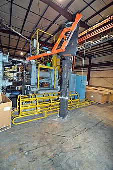 Used Advance Products servo drive auto ladle for die cast machine Used Advance Products servo drive auto ladle for die cast machine