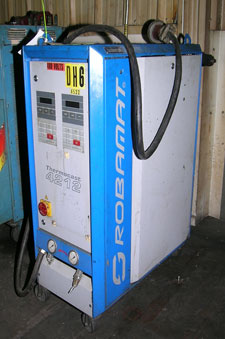 Used Robamat Thermocast Model 4212, Dual Zone hot oil Die Temperature Control Unit Used Robamat Thermocast Model 4212, Dual Zone hot oil Die Temperature Control Unit